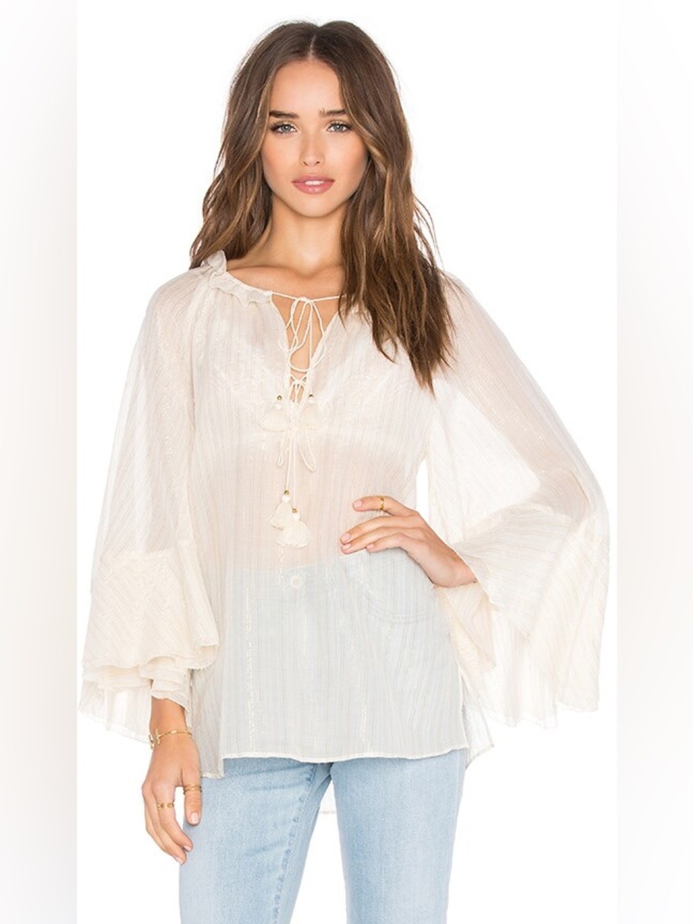 Rachel Zoe Bari Top in Ivory